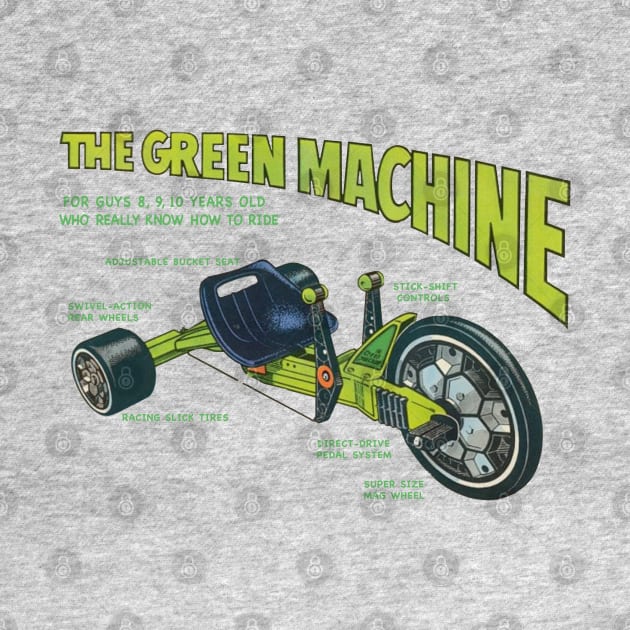 Green Machine Big Wheel '77 by GeekGiftGallery